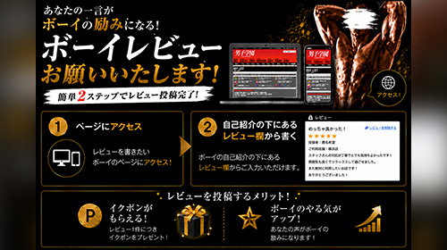 ボーイレビューのお願い